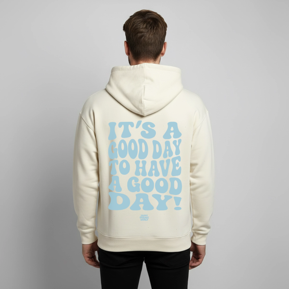 OVERSIZED Bio-Hoodie Unisex GOOD DAY - Natur