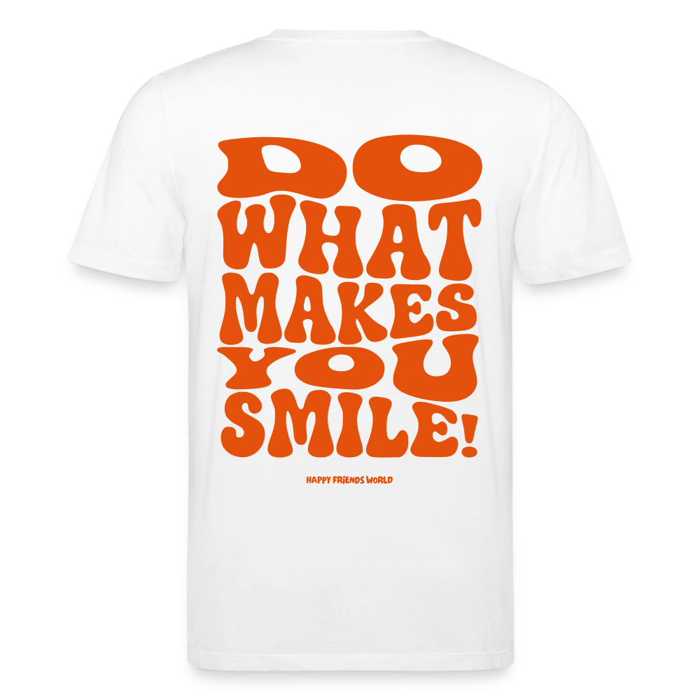 Unisex Bio-T-Shirt SMILE - Weiß