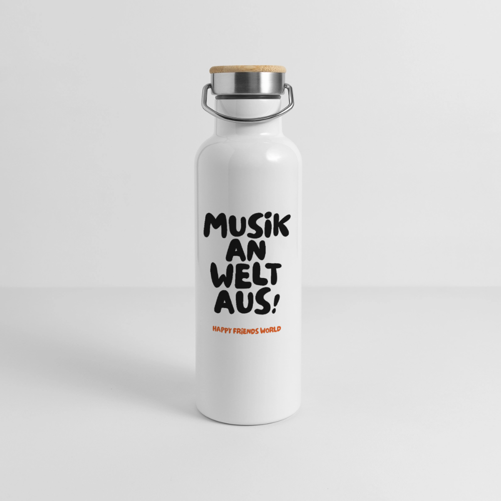Thermosflasche MUSIK - Weiß