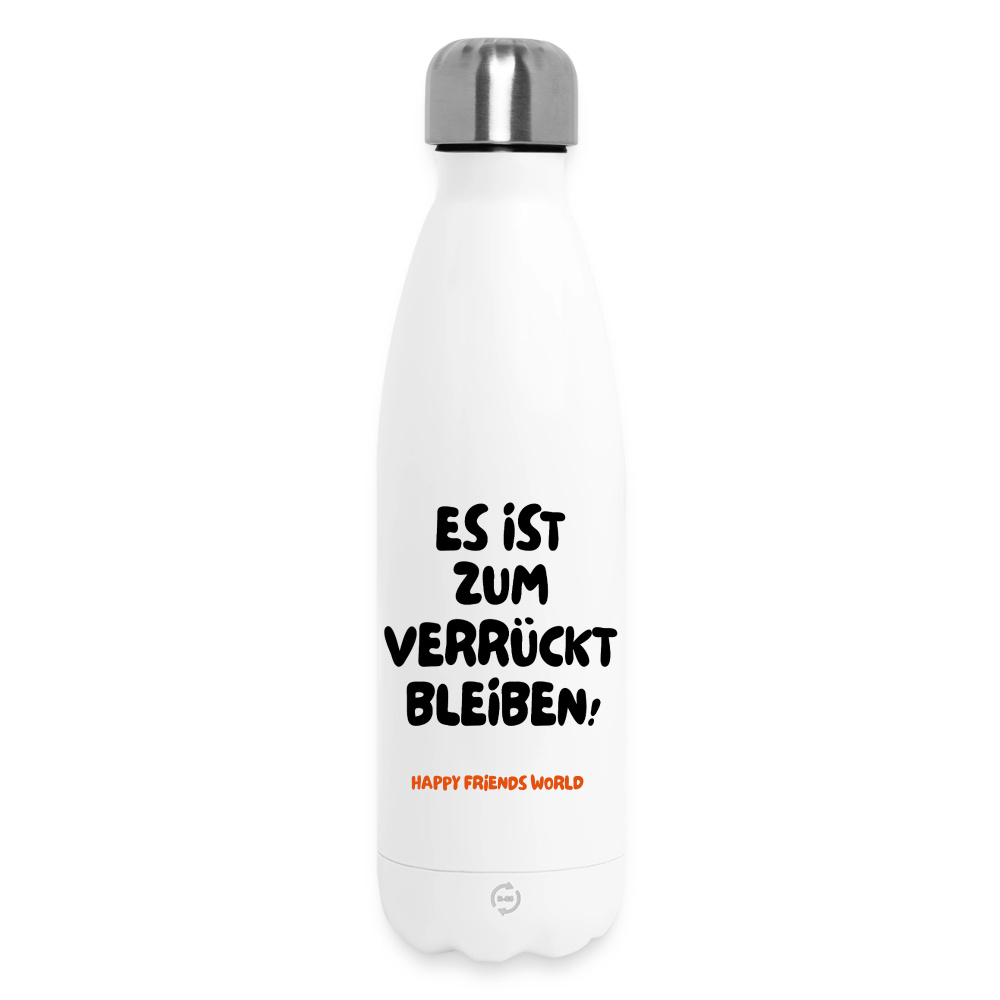 Thermosflasche VERRÜCKT - Weiß