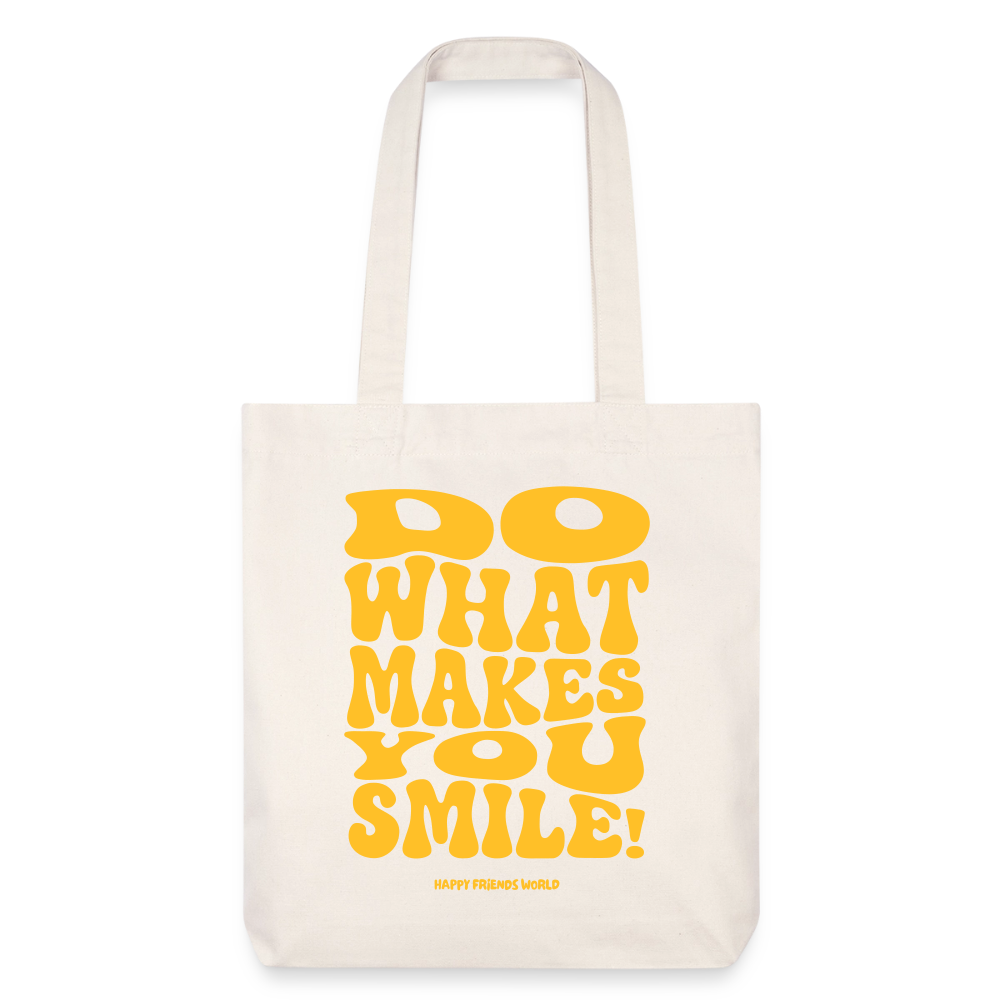 Robuster Stoffbeutel SMILE - Naturweiß