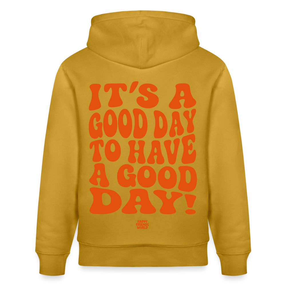 PREMIUM Unisex Bio-Hoodie GOOD DAY - Ocker