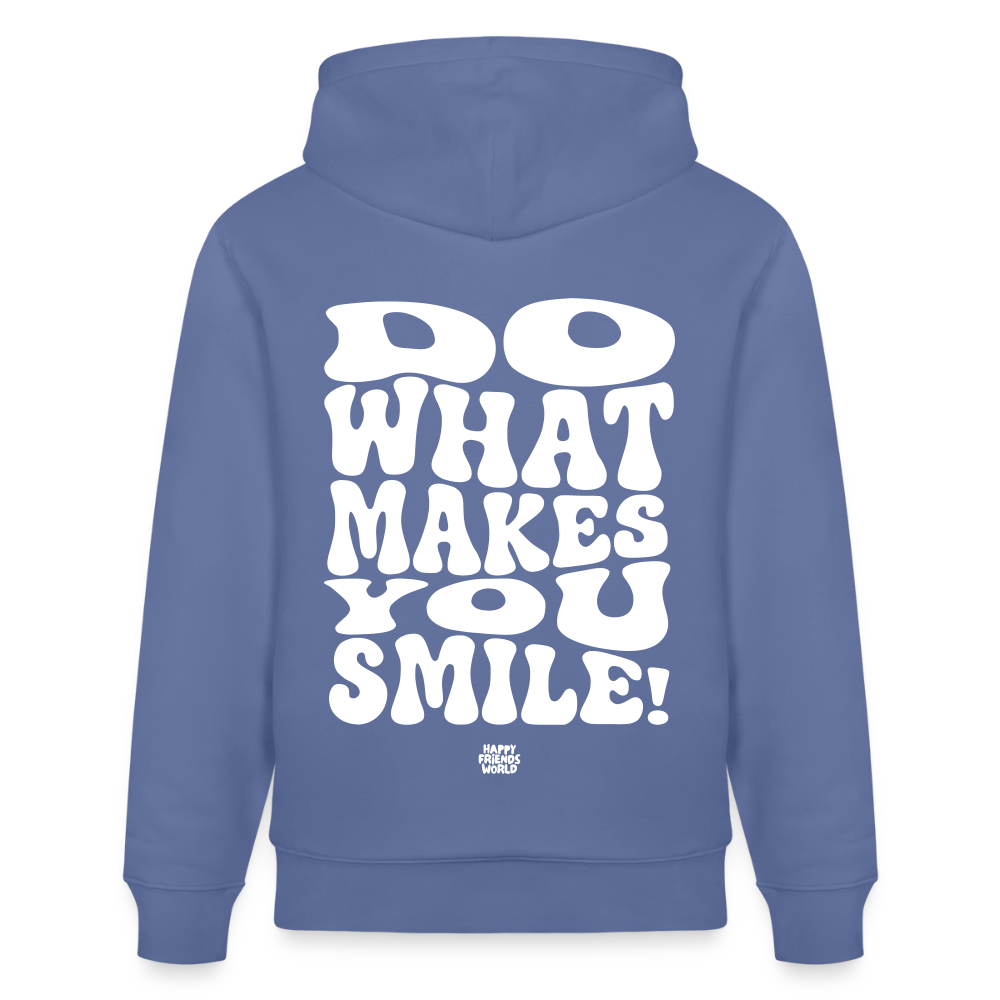 PREMIUM Unisex Bio-Hoodie SMILE - Blau