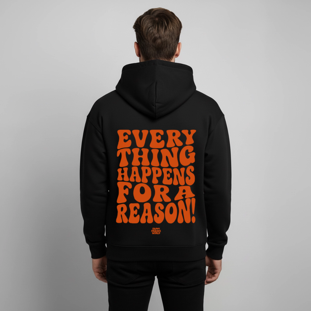OVERSIZED Unisex Bio-Hoodie EVERYTHING - Schwarz
