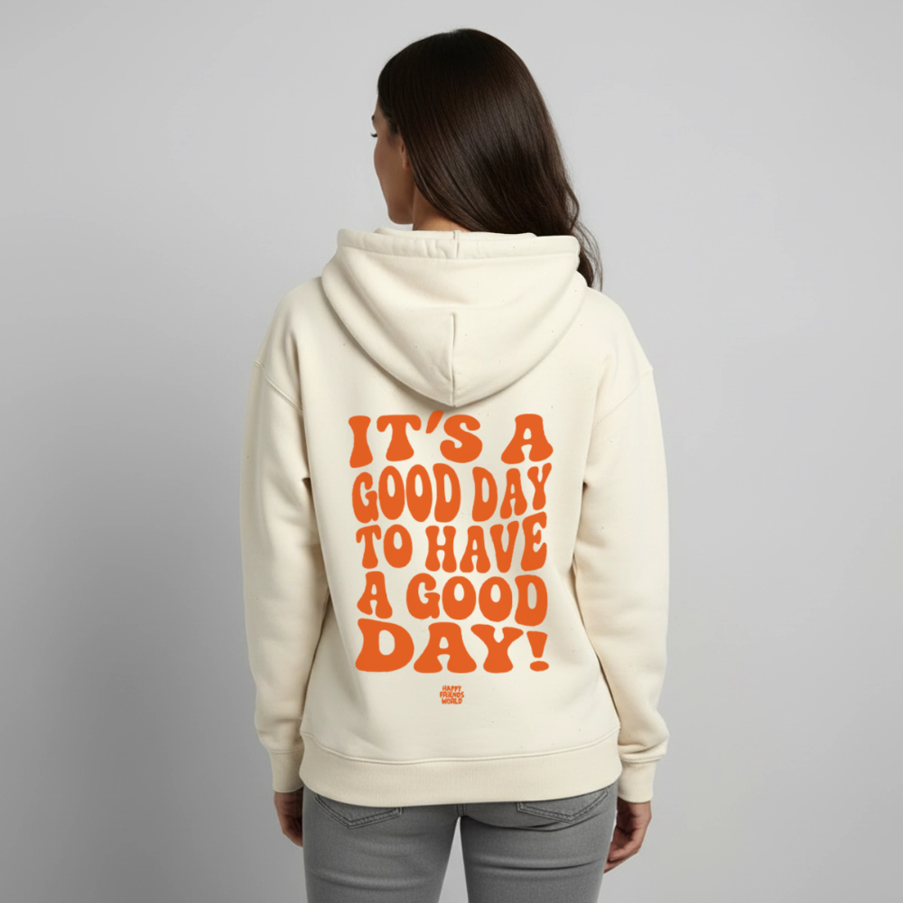 OVERSIZED Unisex Bio-Hoodie GOOD DAY - Natur