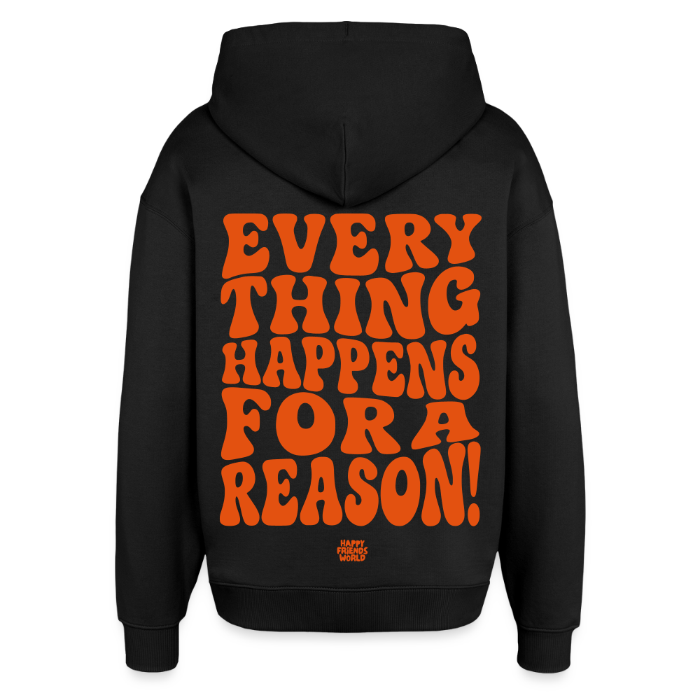 OVERSIZED Unisex Bio-Hoodie EVERYTHING - Schwarz