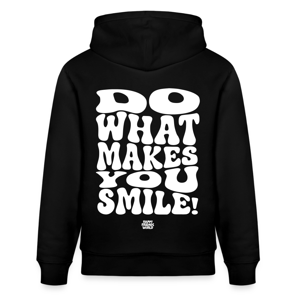 PREMIUM Unisex Bio-Hoodie SMILE - Schwarz