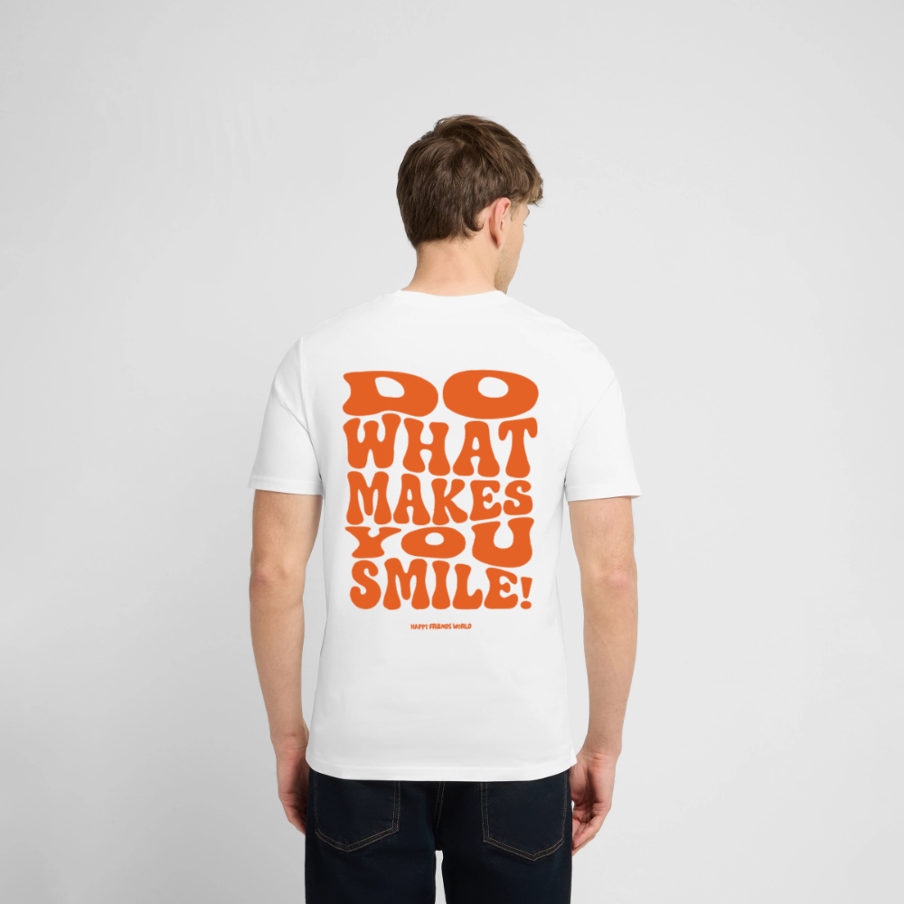 Unisex Bio-T-Shirt SMILE - Weiß