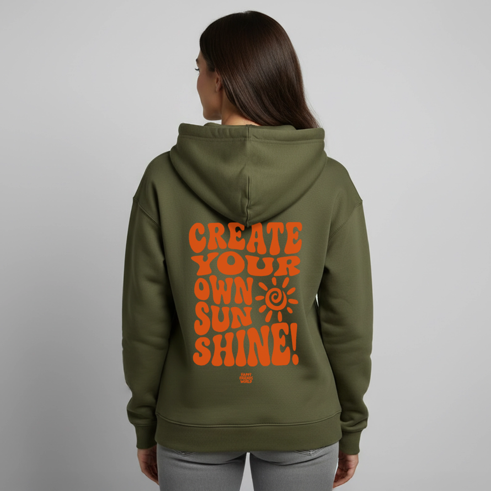 OVERSIZED Unisex Bio-Hoodie SUNSHINE - Khaki