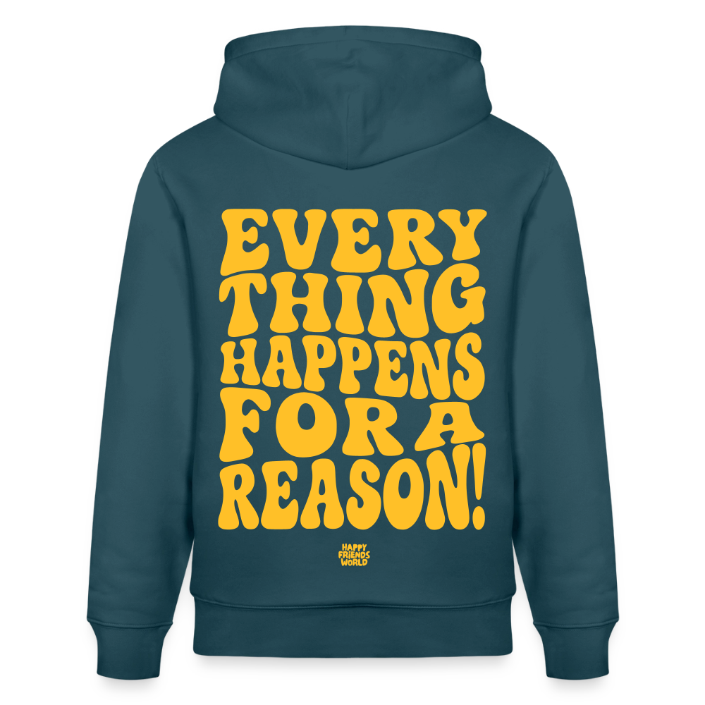 PREMIUM Unisex Bio-Hoodie EVERYTHING - Dunkles Petrol
