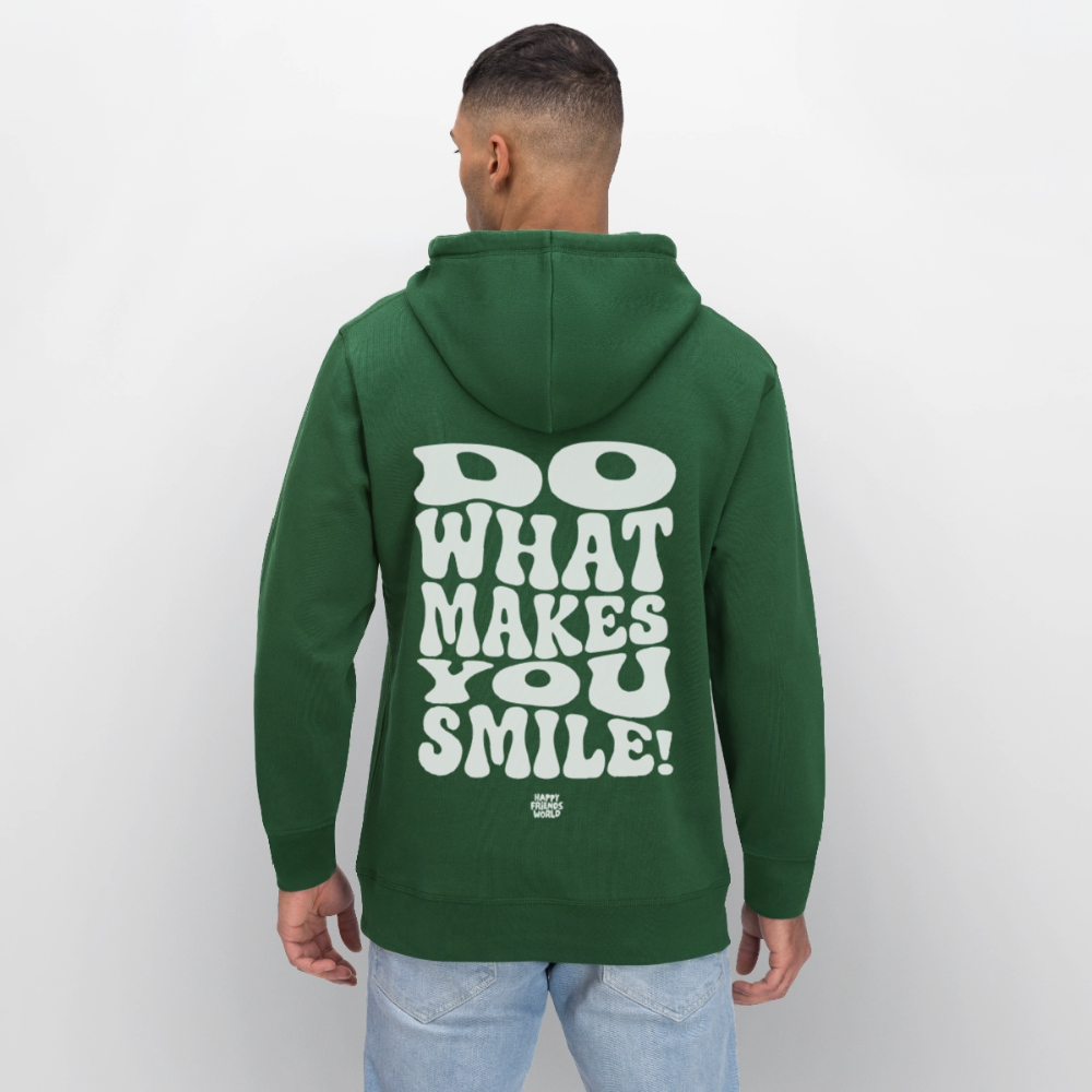 Unisex Bio-Hoodie SMILE - Flaschengrün