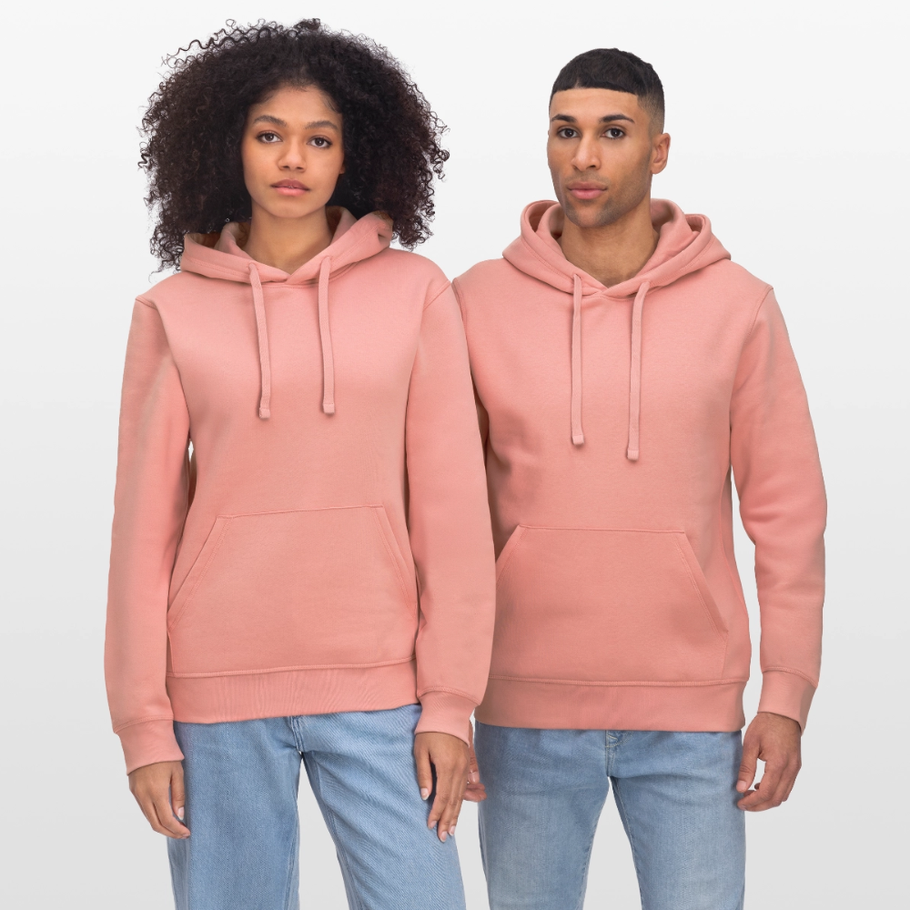Unisex Bio-Hoodie GOOD DAY - Altrosa