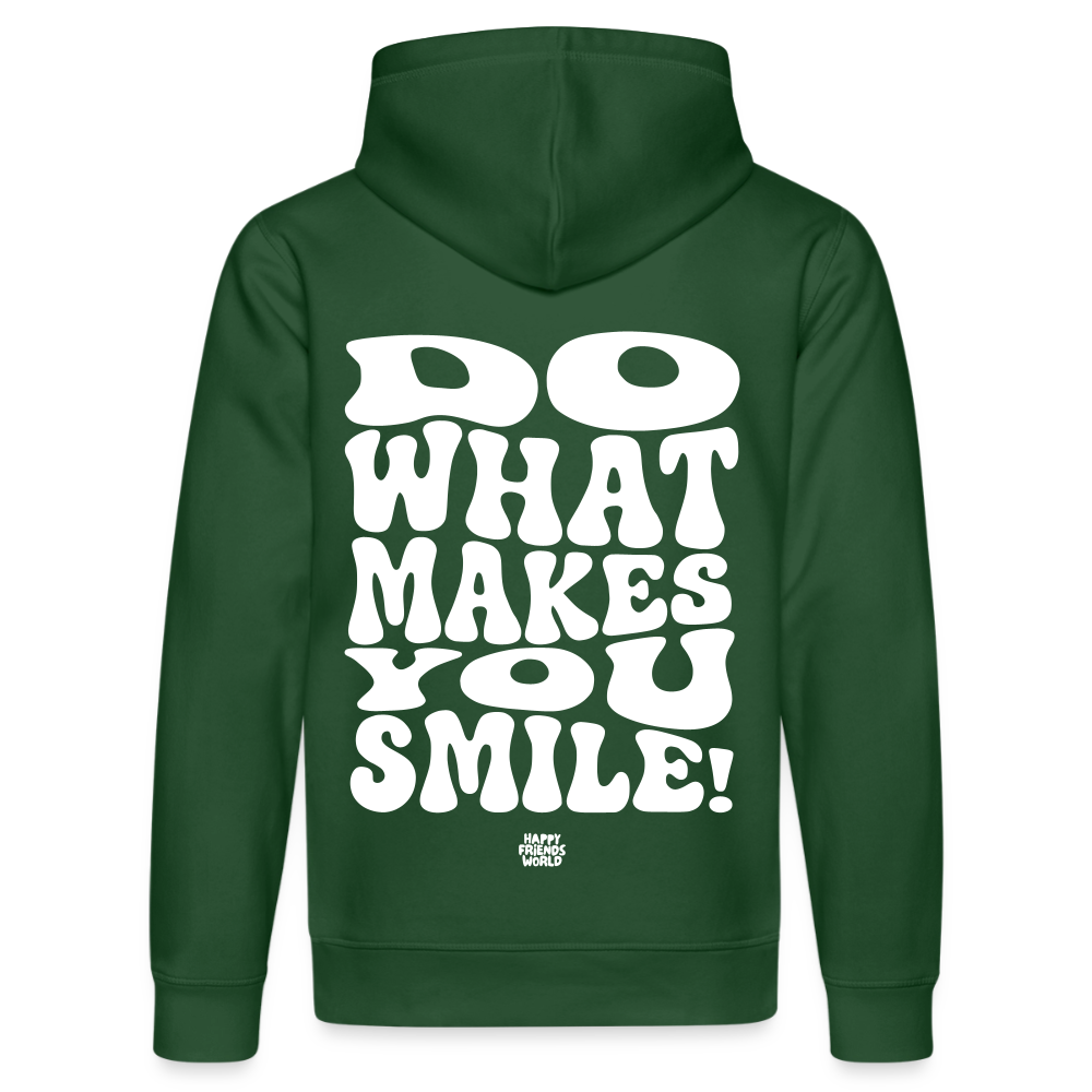 Unisex Bio-Hoodie SMILE - Flaschengrün