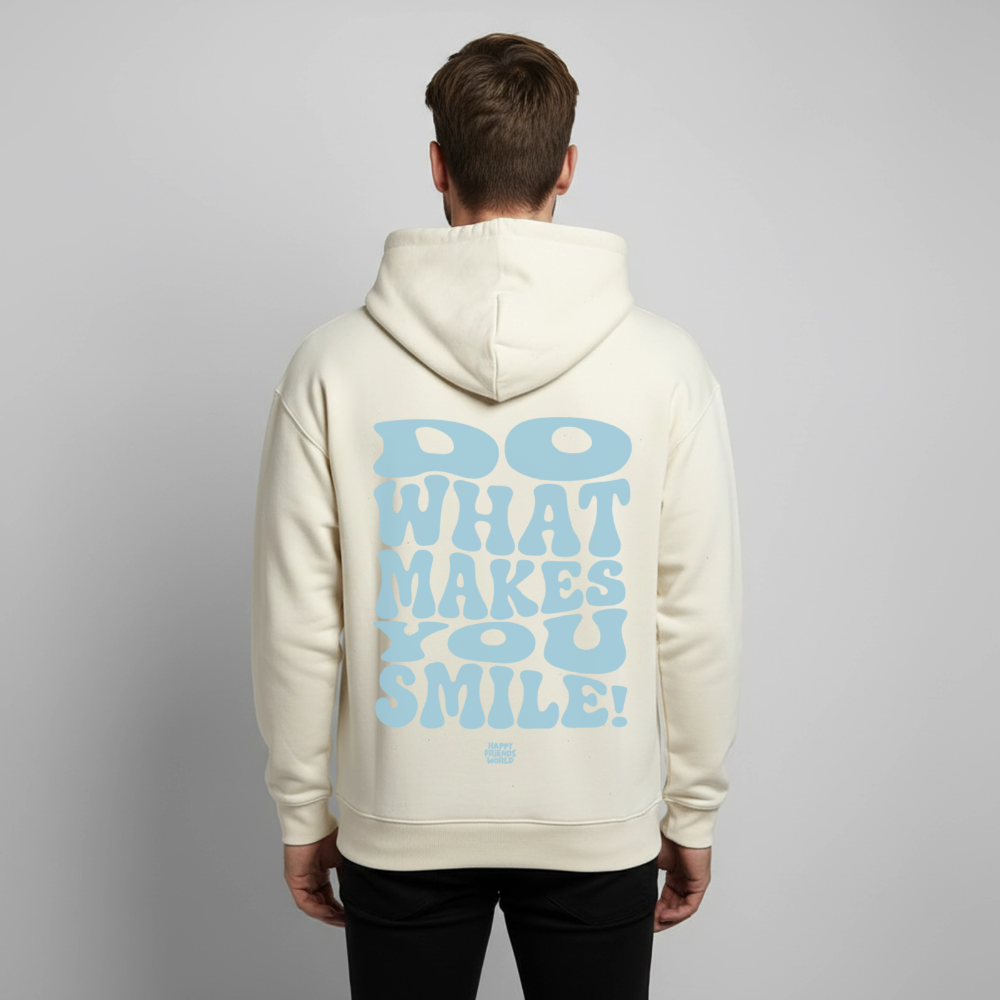 OVERSIZED Unisex Bio-Hoodie SMILE - Natur