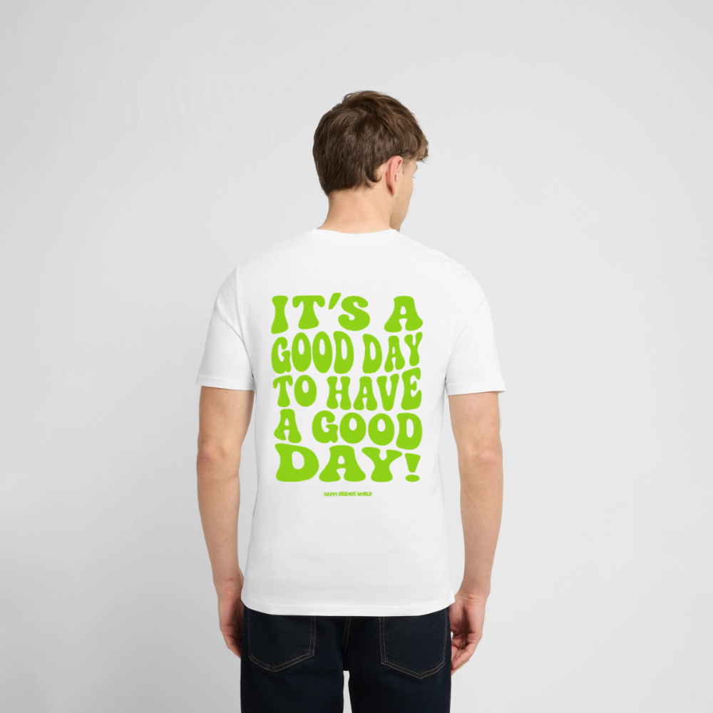 Unisex Bio-T-Shirt GOOD DAY - Weiß