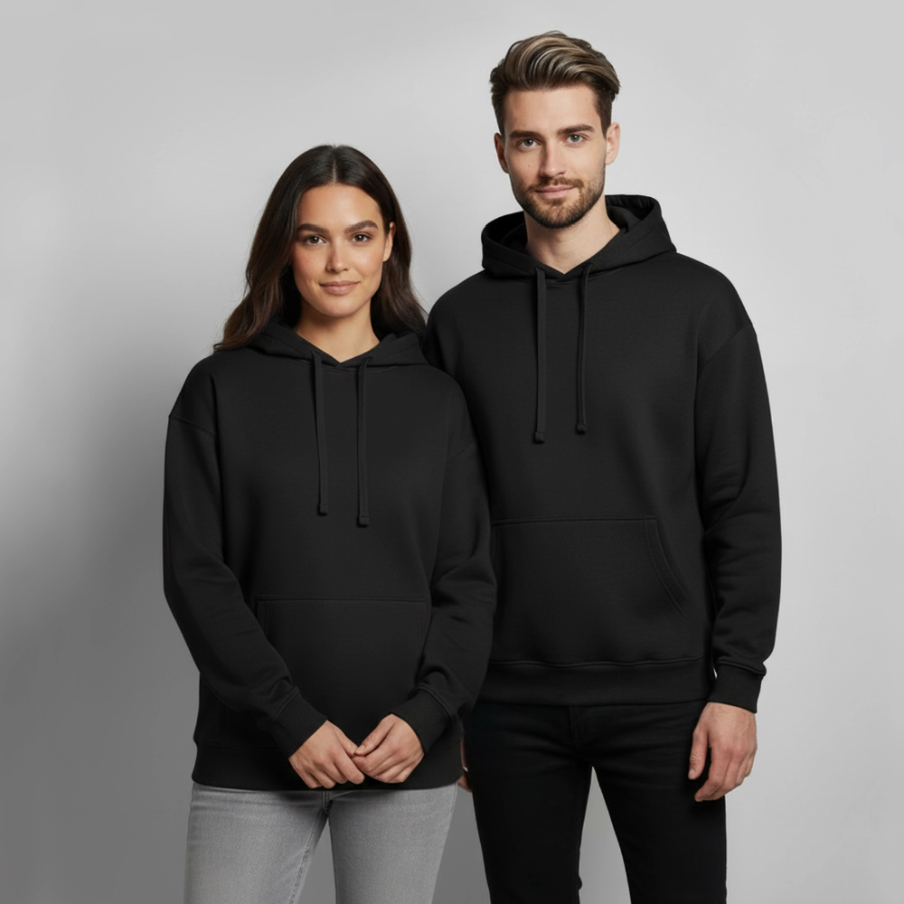 OVERSIZED Unisex Bio-Hoodie SUNSHINE - Schwarz