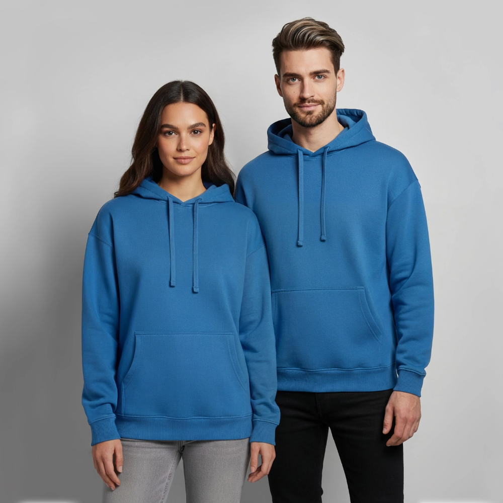 OVERSIZED Unisex Bio-Hoodie SUNSHINE - Achtsames Blau