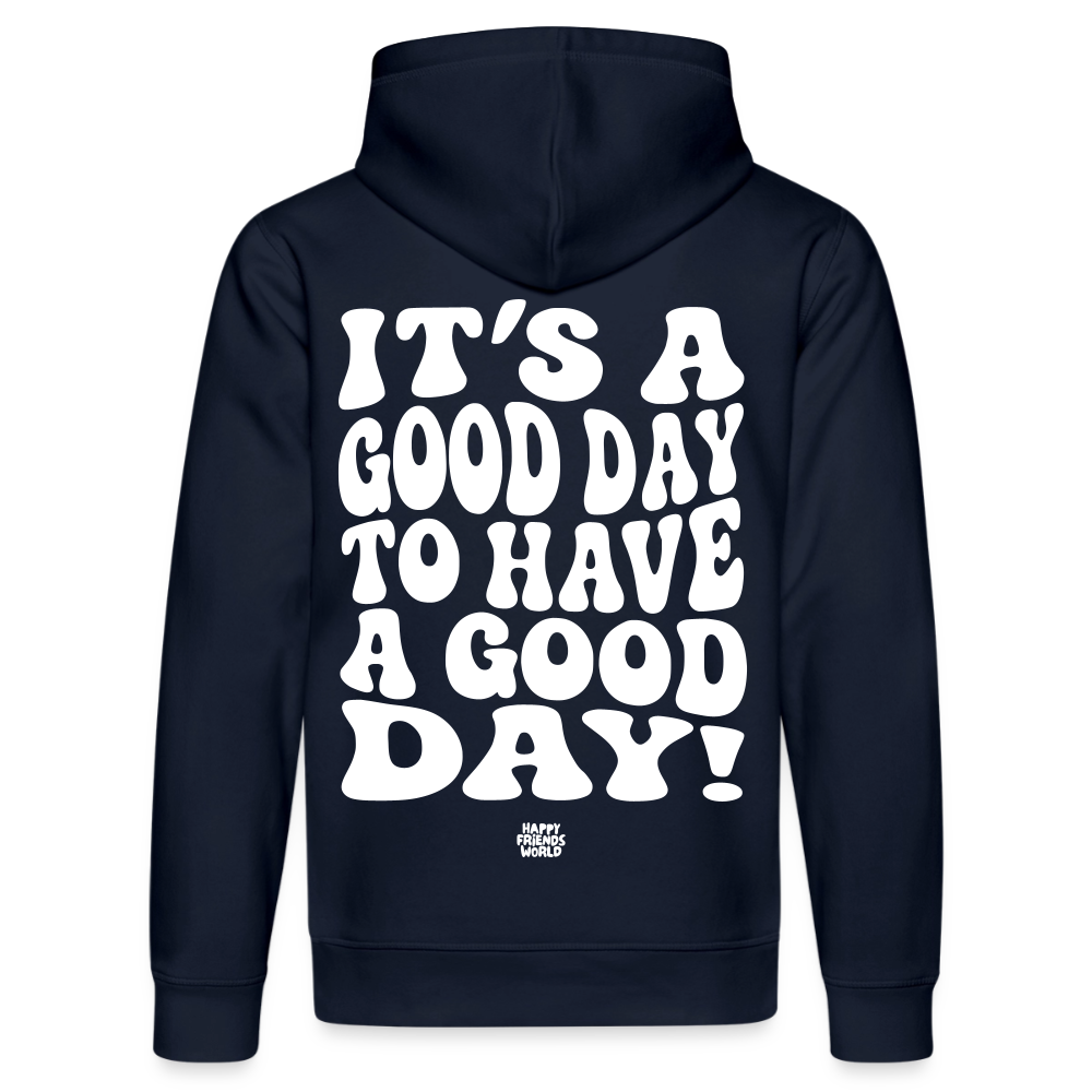 Unisex Bio-Hoodie GOOD DAY - French Navy