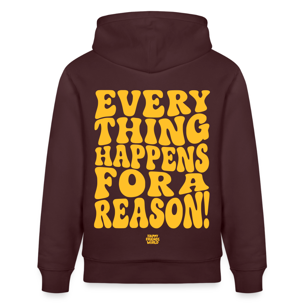 PREMIUM Unisex Bio-Hoodie EVERYTHING - Maroon