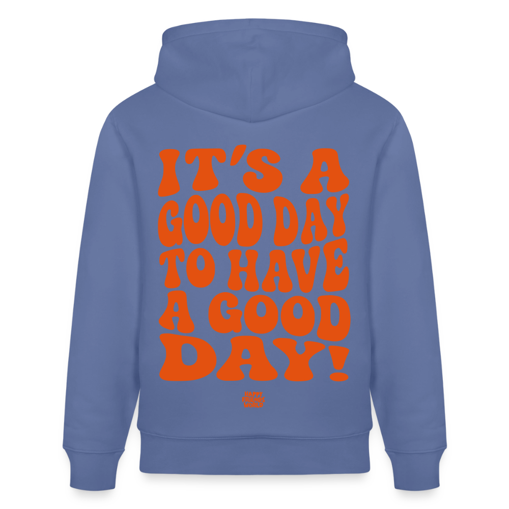 PREMIUM Unisex Bio-Hoodie GOOD DAY - Blau