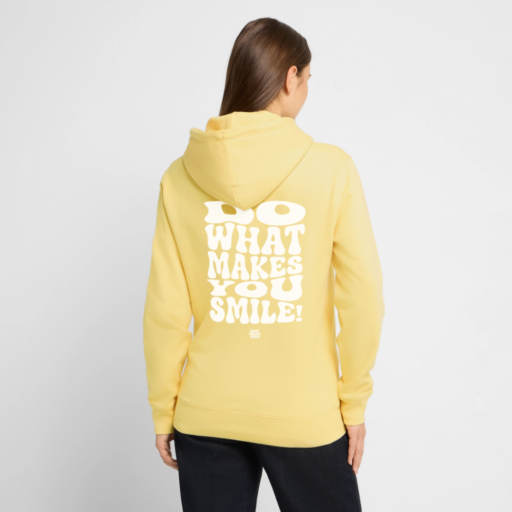 PREMIUM Unisex Bio-Hoodie SMILE - Gelb Viva 