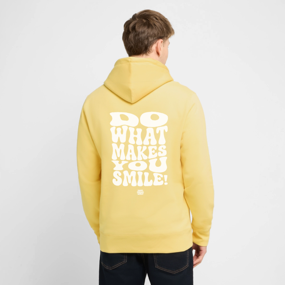 PREMIUM Unisex Bio-Hoodie SMILE - Gelb Viva 