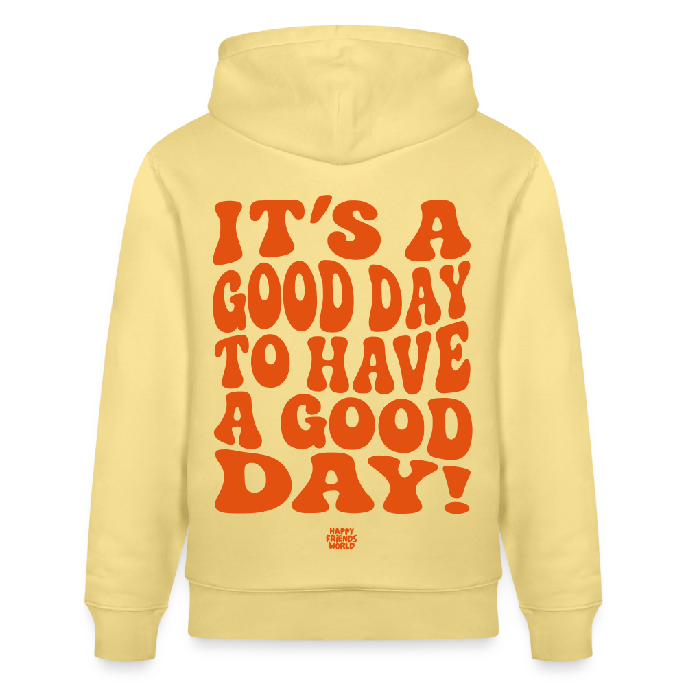 PREMIUM Unisex Bio-Hoodie GOOD DAY - Gelb Viva 