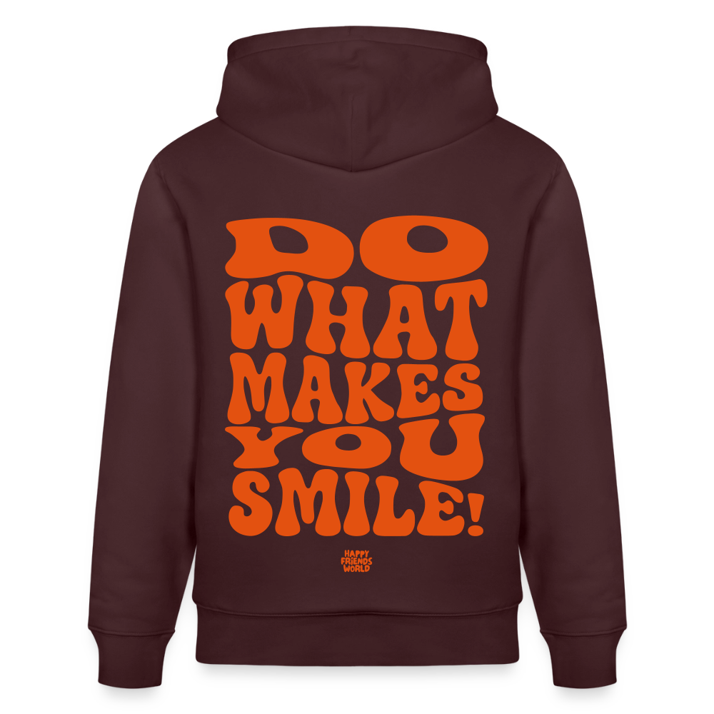 PREMIUM Unisex Bio-Hoodie SMILE - Maroon