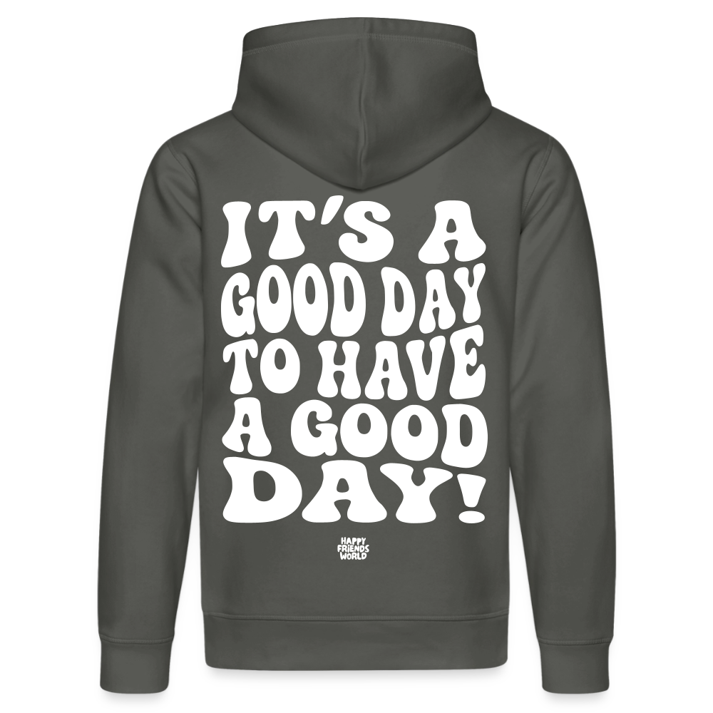Unisex Bio-Hoodie GOOD DAY - Anthrazit