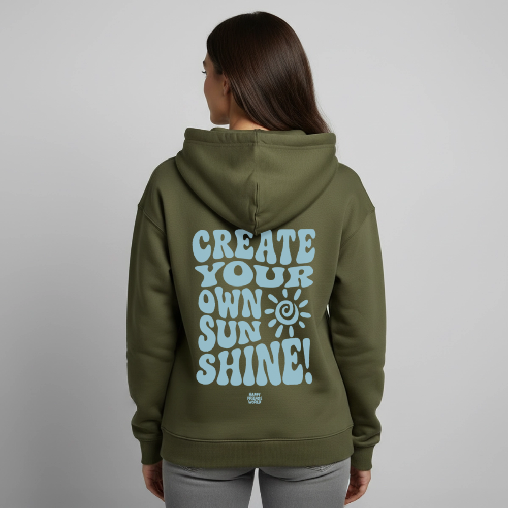 OVERSIZED Unisex Bio-Hoodie SUNSHINE - Khaki