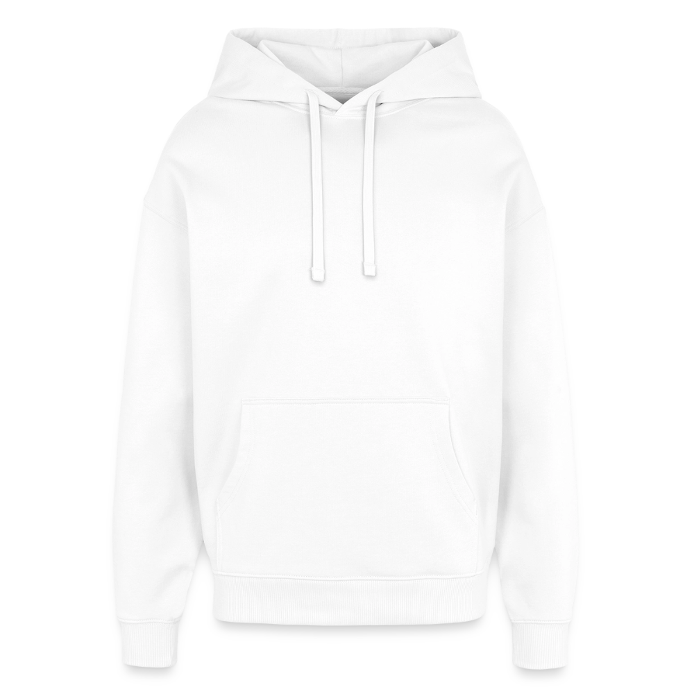 OVERSIZED Unisex Bio-Hoodie SMILE - Weiß