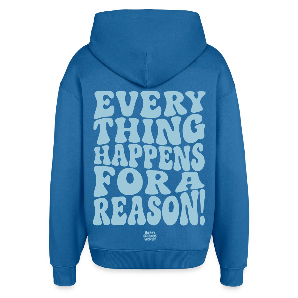 OVERSIZED Unisex Bio-Hoodie EVERYTHING - Achtsames Blau