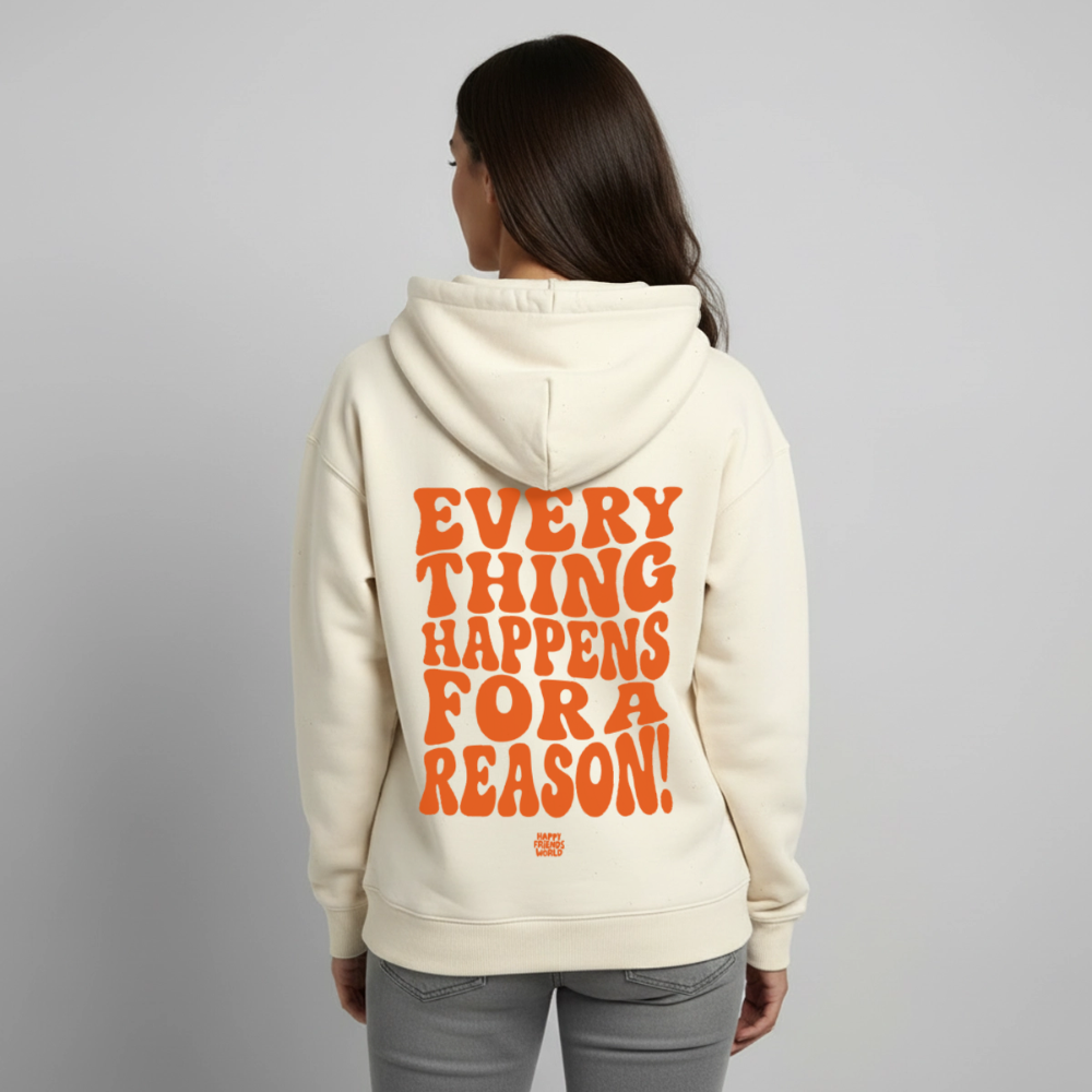 OVERSIZED Unisex Bio-Hoodie EVERYTHING - Natur