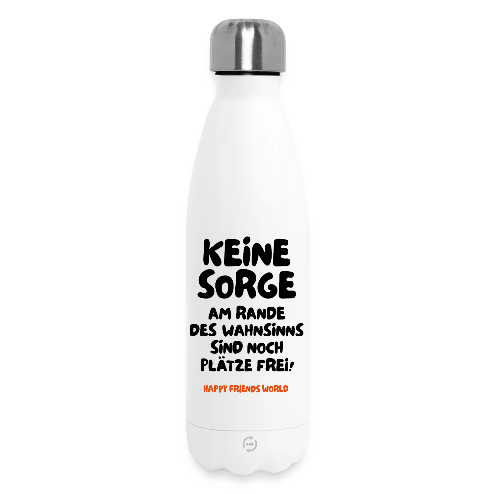 Thermosflasche WAHNSINN - Weiß
