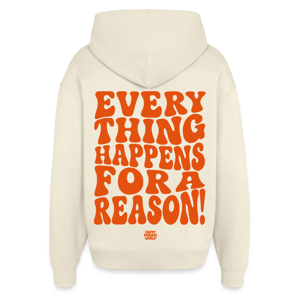 OVERSIZED Unisex Bio-Hoodie EVERYTHING - Natur