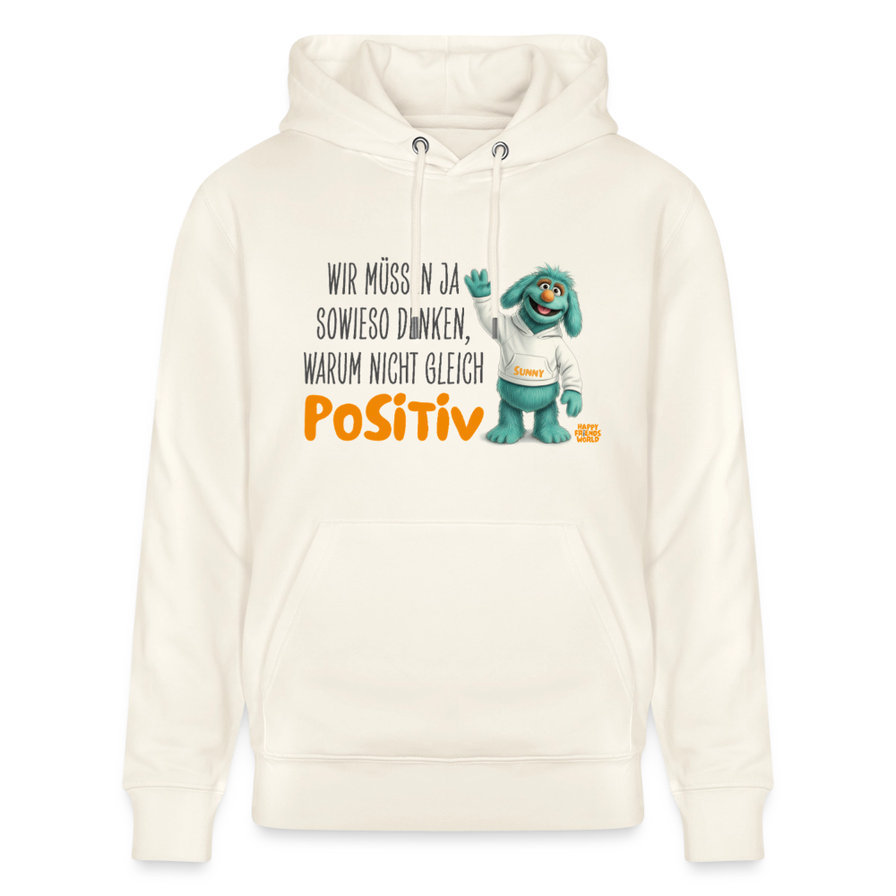 PREMIUM Unisex Bio-Hoodie SUNNY - Naturweiß 