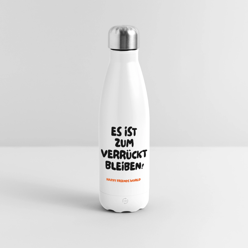 Thermosflasche VERRÜCKT - Weiß