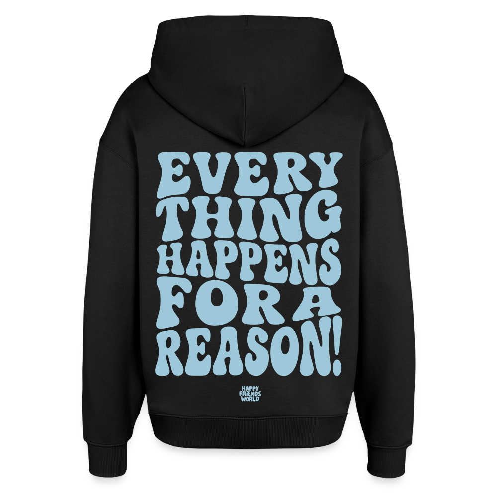 OVERSIZED Unisex Bio-Hoodie EVERYTHING - Schwarz