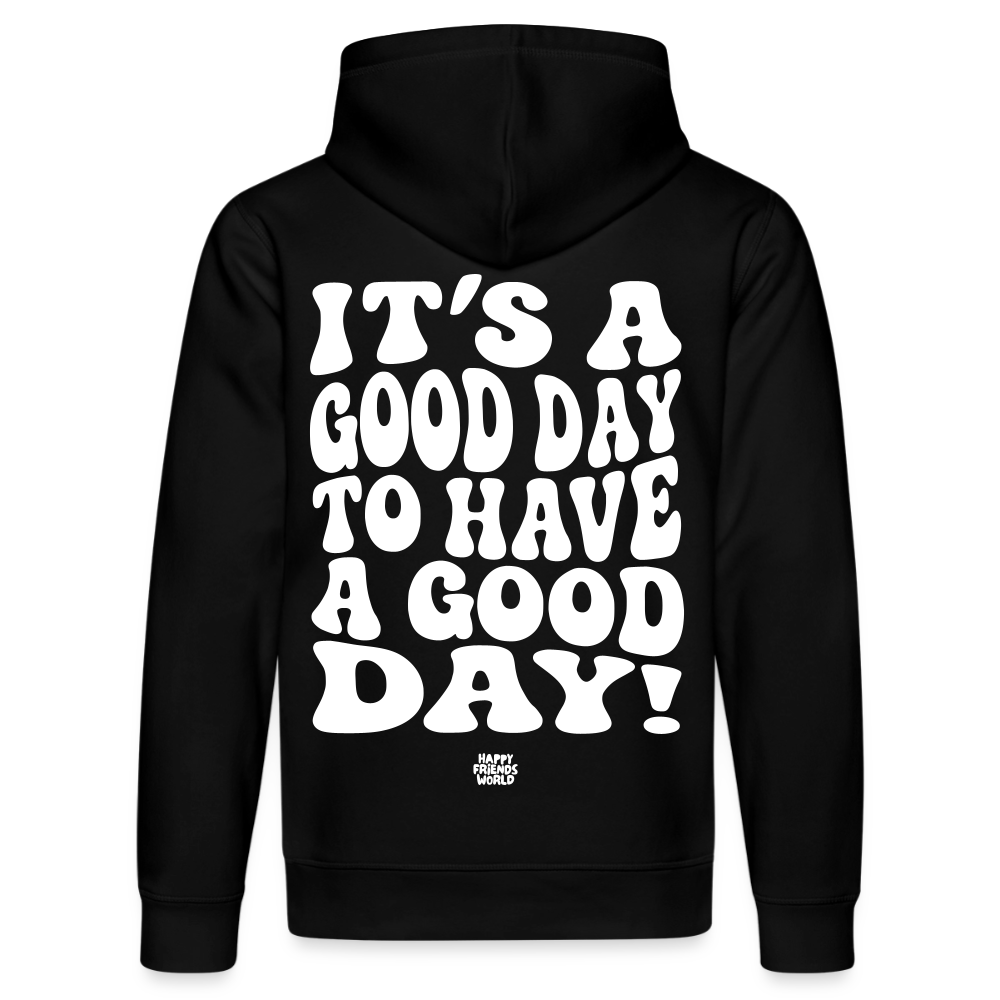 Unisex Bio-Hoodie GOOD DAY - Schwarz