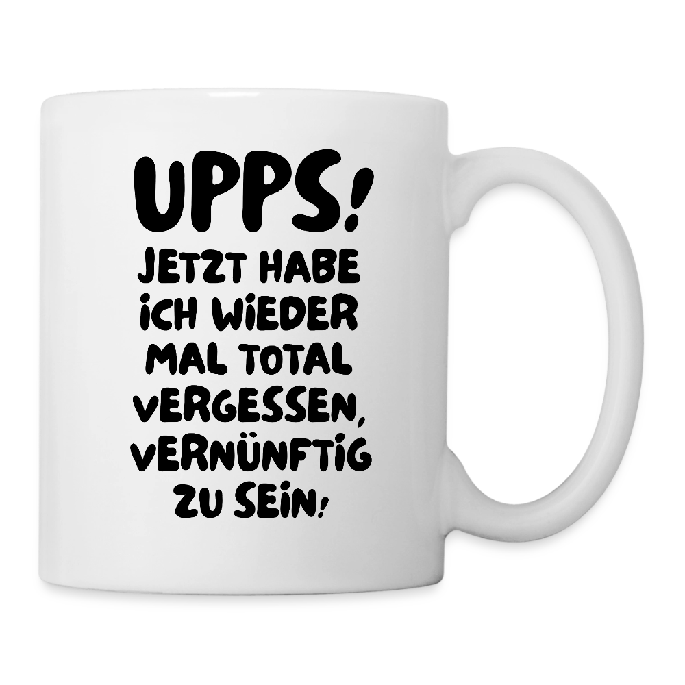Tasse UPPS! - Weiß