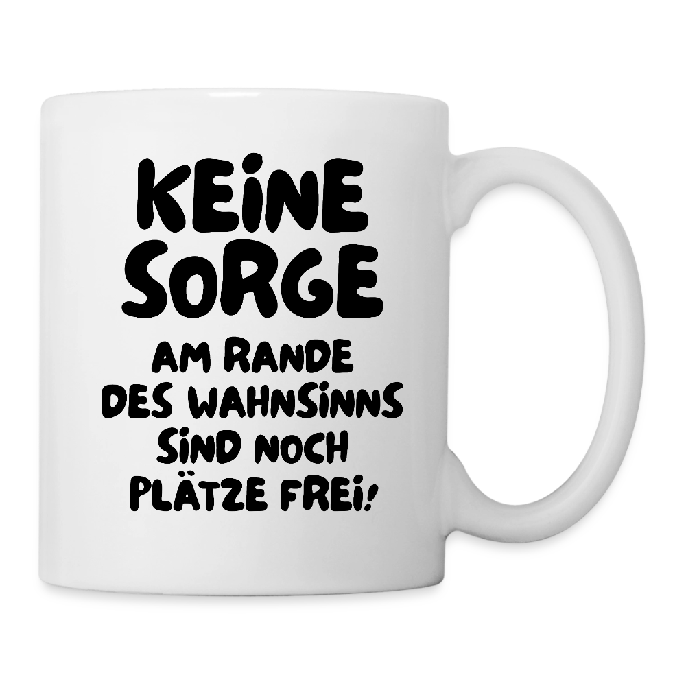 Tasse WAHNSINN - Weiß