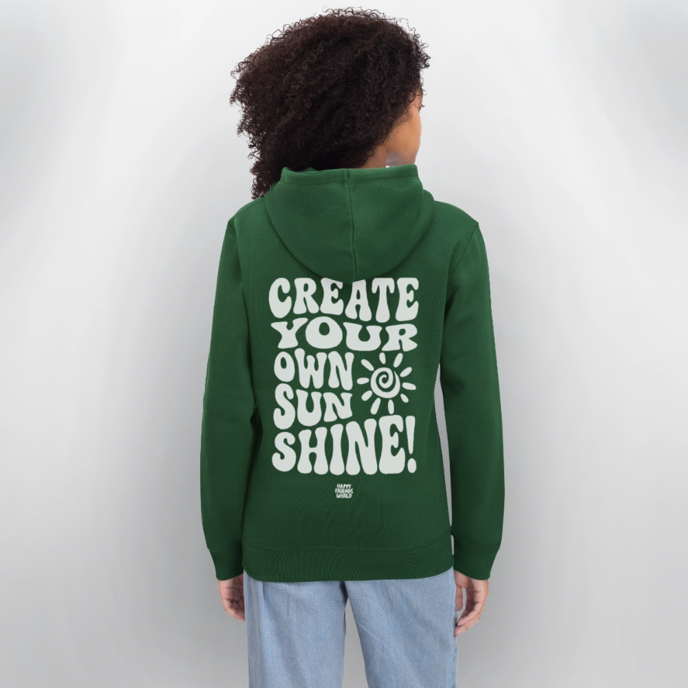 Unisex Bio-Hoodie SUNSHINE - Flaschengrün