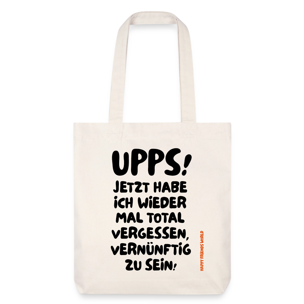 Robuster Stoffbeutel UPPS! - Naturweiß