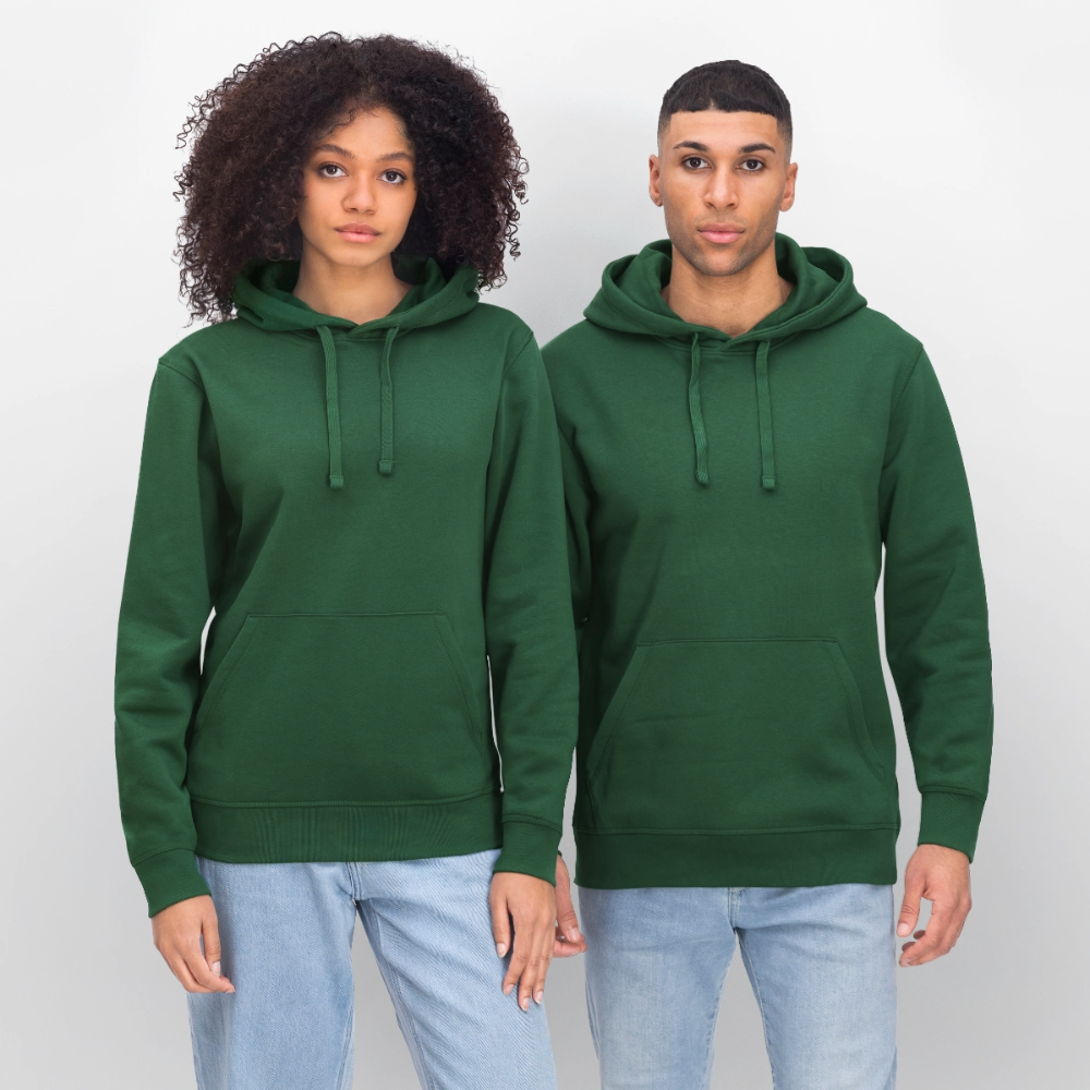 Unisex Bio-Hoodie SMILE - Flaschengrün