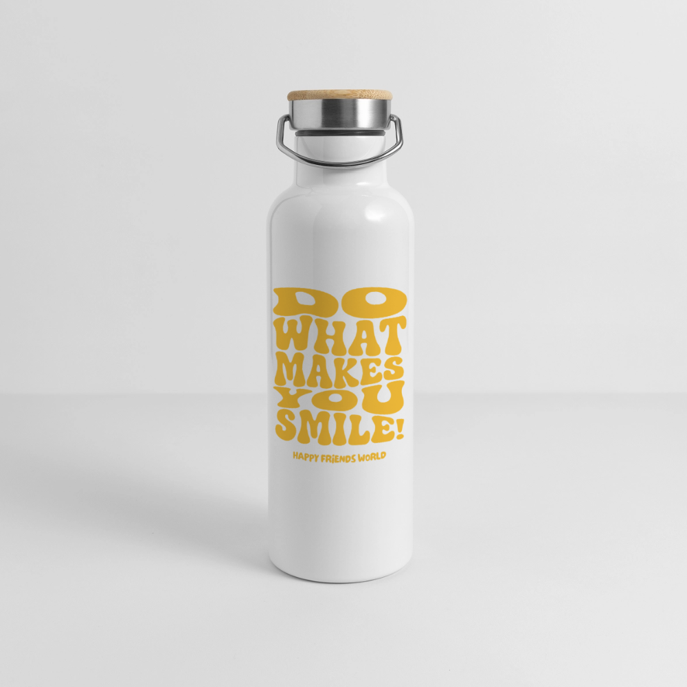 Thermosflasche SMILE - Weiß